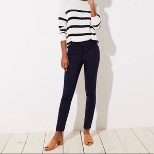 LOFT Marissa Skinny Ankle Black Dress Pants Size 4